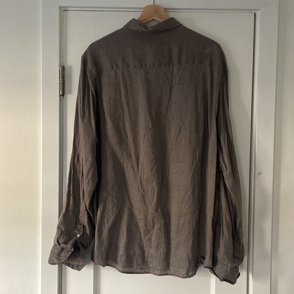 Long sleeve Linen Shirt size L - Picture 3 of 3